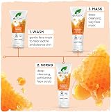 Dr Organic Manuka Honey Face Scrub Exfoliating 125ml COSMOS Organic view 6