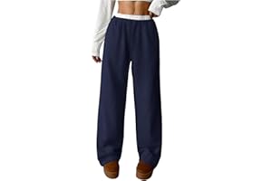 SOLY HUX Girl's Drawstring Waist Baggy Sweatpants Wide Leg Casual Loose Long Pants