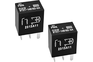 CASALYTICS 2Pcs Relay 8T2T-14B192-AA, 12VDC 4 Pins Automotive Relay - Reliable OEM Replacement, Compatible for Select Ford Vehicles