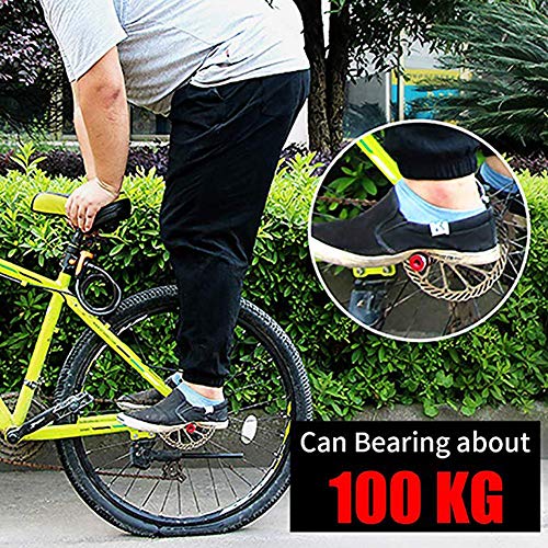 Aochol Axle Foot Pegs, 2 PCS 220lb Capacity Aluminum Alloy Bicycle Foot Stunt Pegs, for Kids Adult BMX Mountain Bike Bicycle Cycling(Black)