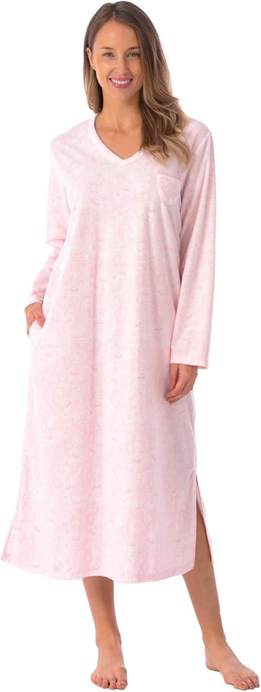 long fleece nightdresses