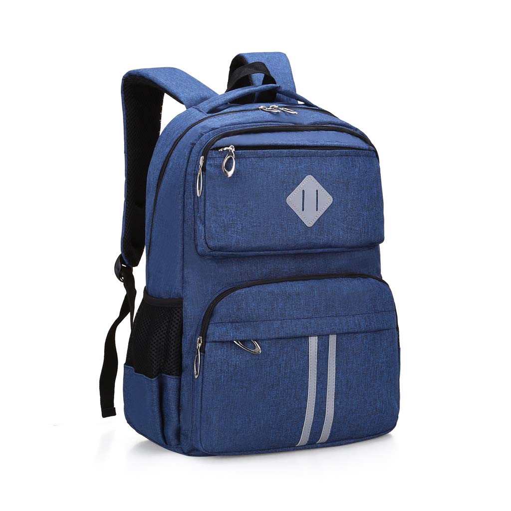 HOPYOCK-School Bags for Boys Girls Kids,Multi-Pocket Unisex Children Backpacks with Night Reflection,Primary/Secondary School Backpack Back Bookbags