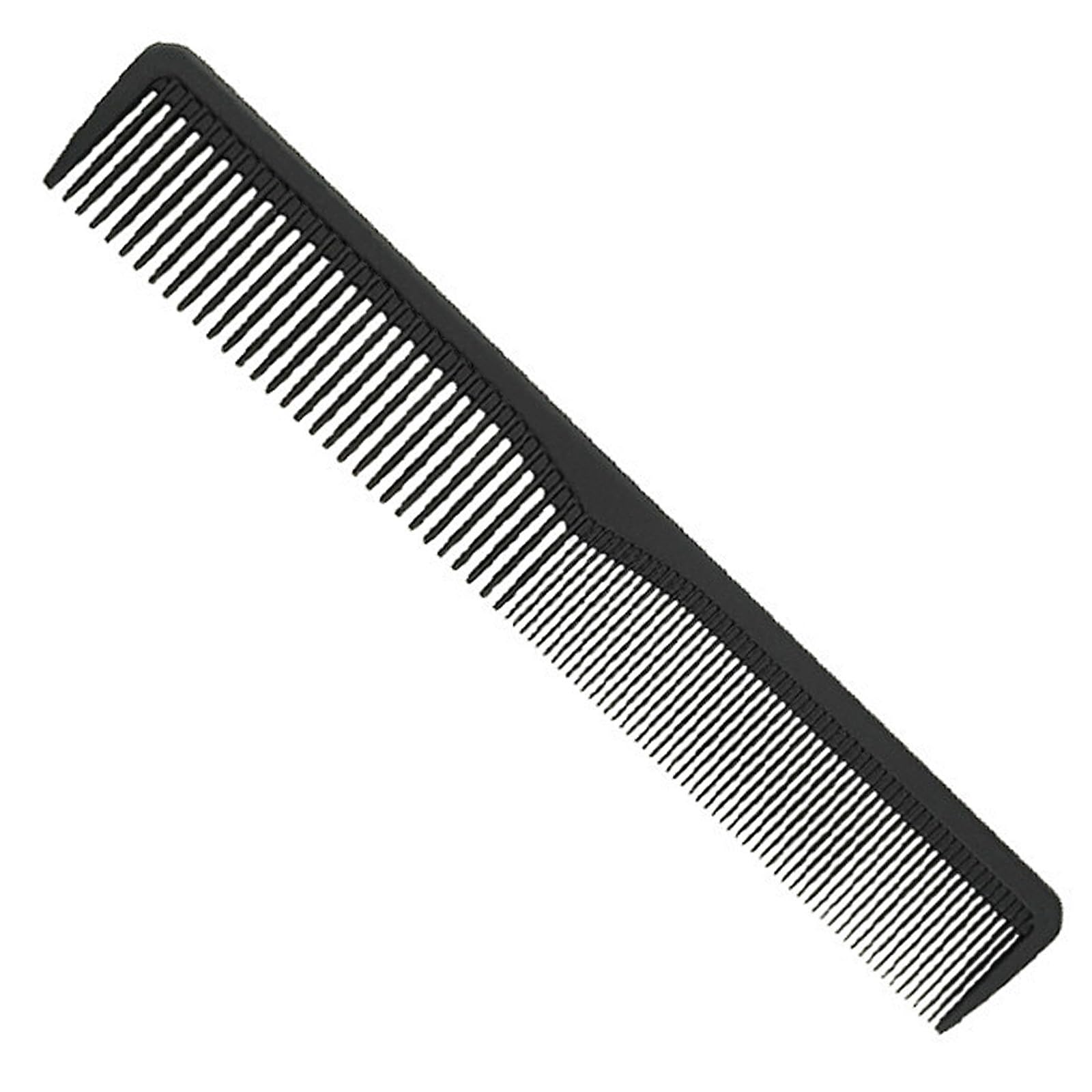 Premium Hair Comb - Shatterproof Premium Carbon Comb for Hair & Beard - Developed by Barbers - 18 cm Antistatic Mens Comb Barber Comb Double-Sided - Styling Haircomb for Men and Women