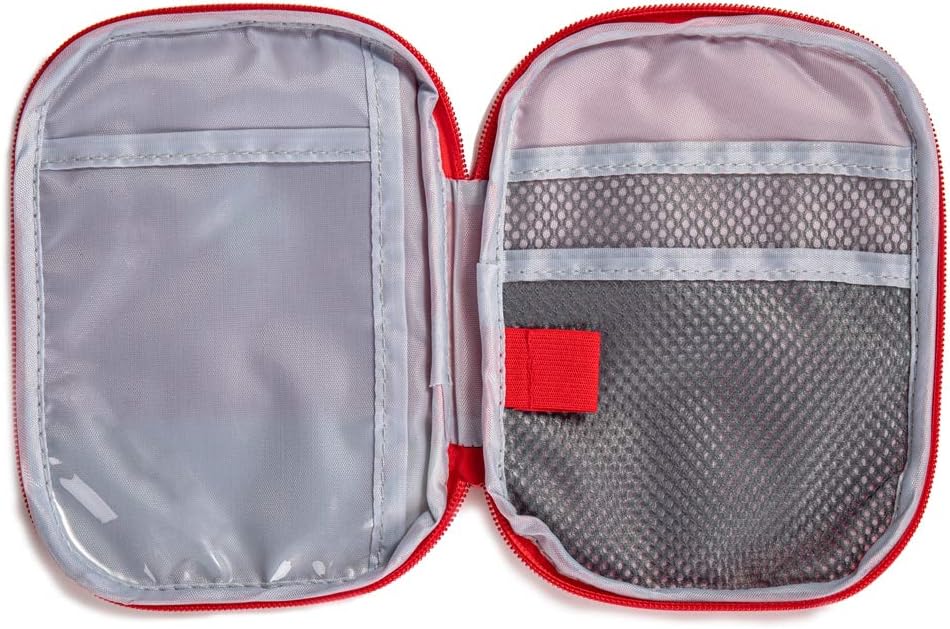 Jipemtra Red First Aid Bag Empty 1st Aid Bag Section Dividers Medical Travel Case First Responder Storage Compact Medicine Bag for Car Home Office Kitchen Sport Outdoors : Sports & Outdoors