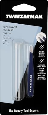 Tweezerman Mini Slant Tweezer Exclusive Evening Blue Precision Brow Shaping view 7