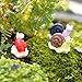 MagiDeal 10Pcs Miniature Dollhouse Bonsai DIY Craft Fairy Garden Glass Vase Snail Decor