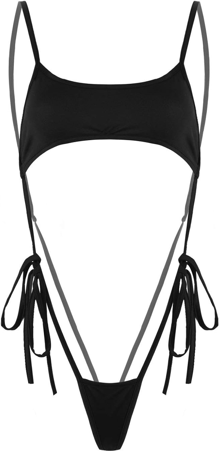 YiZYiF Womens Sexy Extreme String Mini Micro Thong One Piece Swimwear