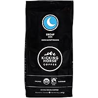 Kicking Horse Coffee, Decaf, Swiss Water Process, Dark Roast, Whole Bean, 10 Oz - Certified Organic, Fairtrade, Kosher…