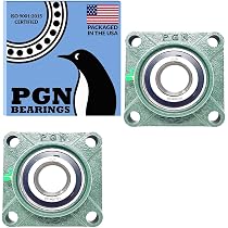 thumbnail image 2 of PGN UCF208-24 Pillow Block Bearing - Pack Of 2 Square Flange Mounted 2 of 14