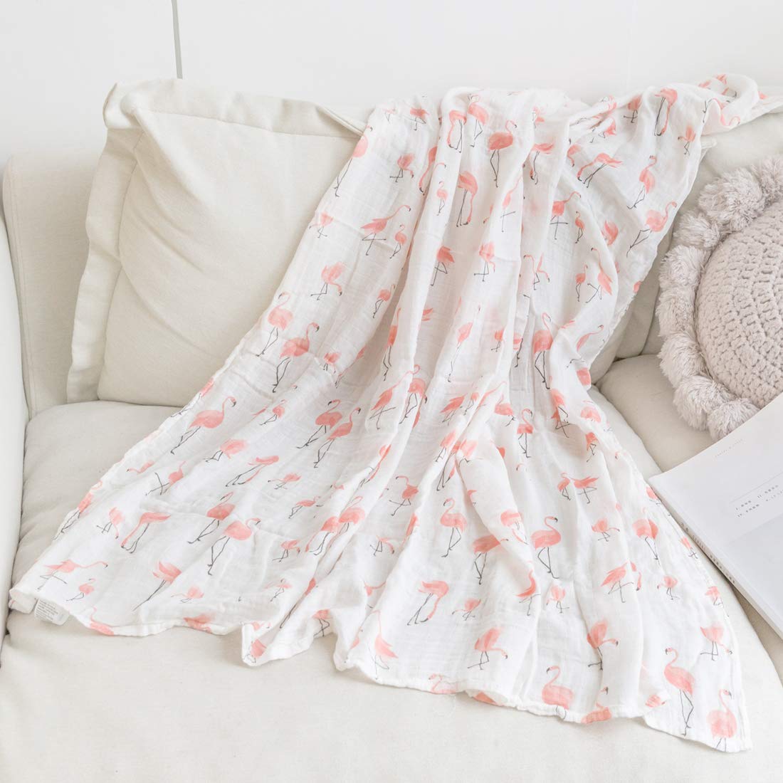 embroidered swaddle blanket