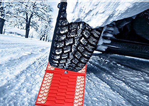 Follicomfy Car Escaper Traction Mat Recovey Tracks Sand Mud Snow Traction Boards,Suitable for Unstucking Car From Snow, Ice and Mud(1Pair)