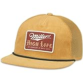AMERICAN NEEDLE Miller High Life Beer Mackie Adjustable Snapback Baseball Hat (22015A-MHL-WHE)