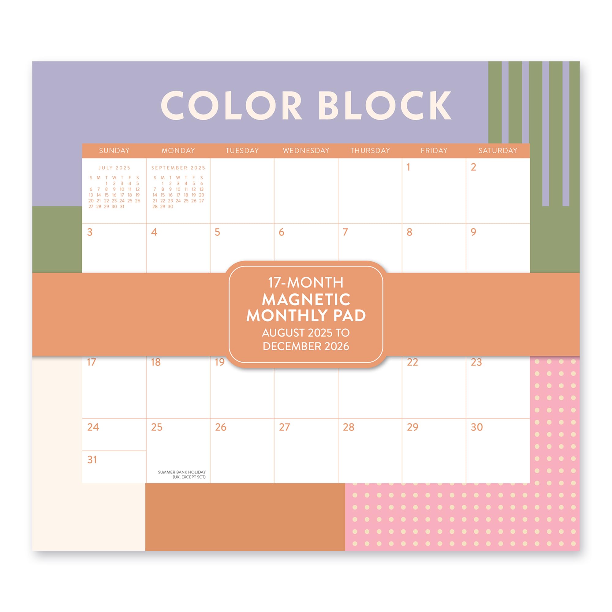 Orange Circle Studio 2025-2026 Color Block Magnetic