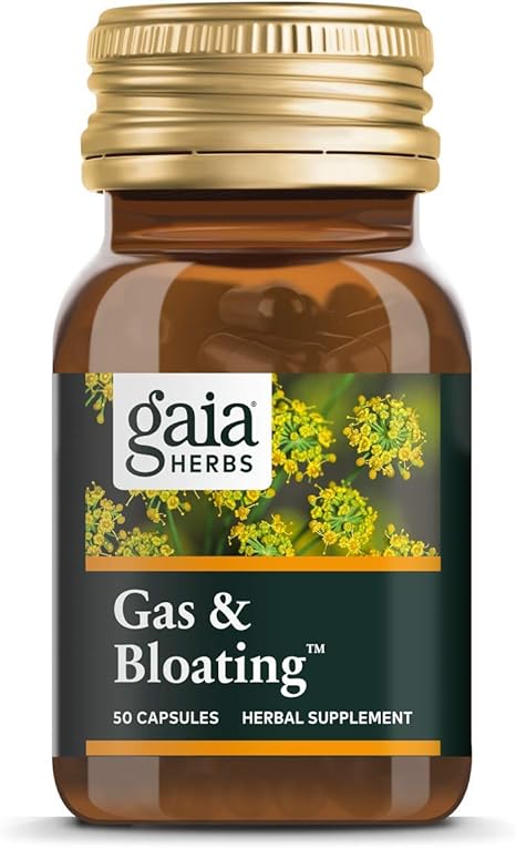Amazon Com Gaia Herbs Gas Bloating Supplement Vegan Capsules 50 Count Gas Relief Tablets Reduce Bloating And Improve Digestive Function Activated Charcoal And Fennel Health Personal Care