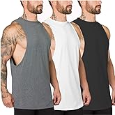 Muscle Killer Men's Muscle Cut Off Gym Workout Stringer Tank Tops Bodybuilding Fitness T-Shirts 1/2/3 Pack