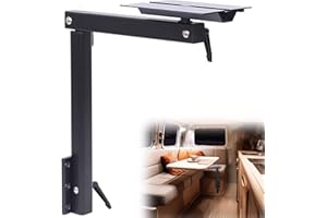 HWHongRV Upgrade RV Table Leg, 360 Degree Rotation, Removable Premium Aluminum Alloy RV Table Leg Bracket, Adjustable RV Acce