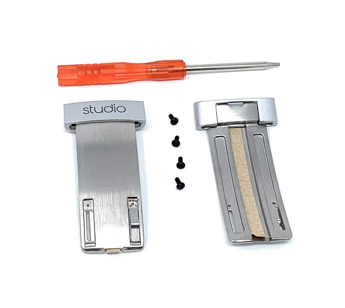 Studio 2.0 Metal Buckle lock connector Clips Rod Repair Parts Compatible with Beats B0501 Studio 2 headphones (Silver)