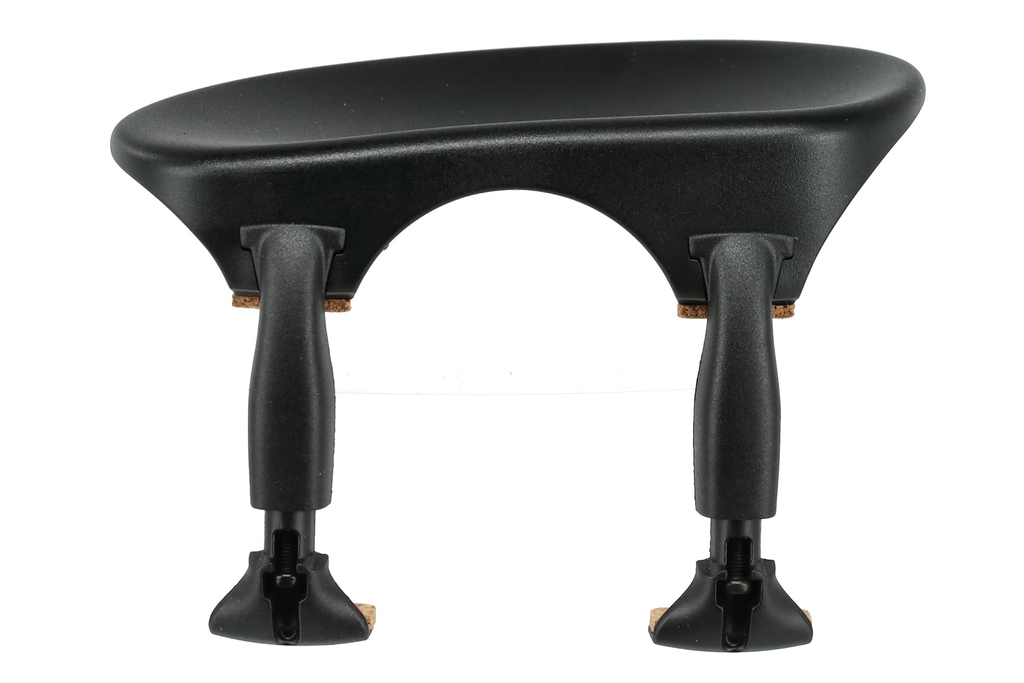 Wittner Chinrest, centre-mounted chinrest Violin 3/4, high-tech plastic, anatomically shaped, allergy-tested, with screwdriver, black, Made in Germany, 253121