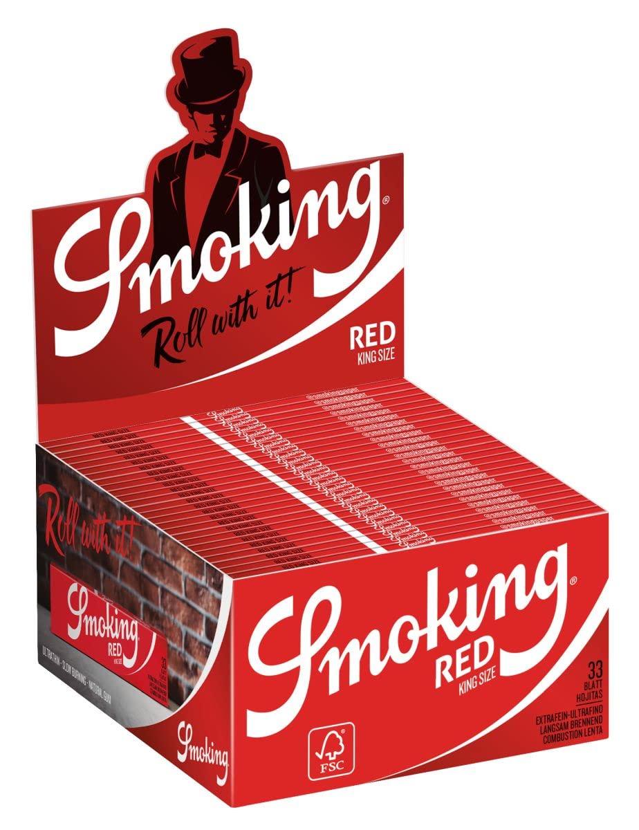 Smoking RED-KS Slim-50 Exercise Book 33 Sheets Each Red M