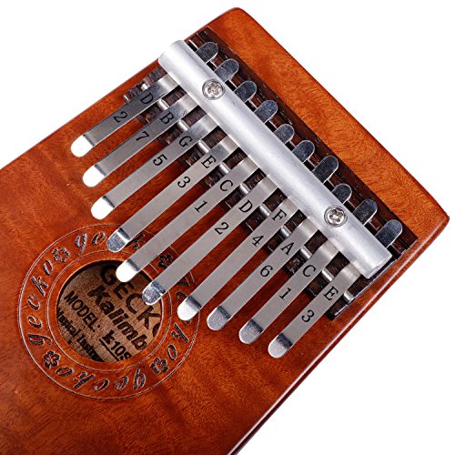 10 Key Kalimba Thumb Piano Beautiful Mahogany Thumb Harp An African