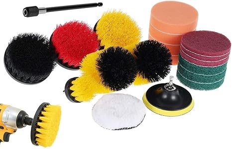 Amazon Thatboyjp 電動掃除用ブラシ 掃除 19点セット ブラシ ドリル 風呂掃除 台所掃除 浴室掃除用ブラシ 六角軸電動ドリルに適応 キッチン バスルーム タイル掃除 カーペット 大掃除 洗車用 掃除用具 ポリッシャー バフ 浴室掃除用ブラシ オンライン通販