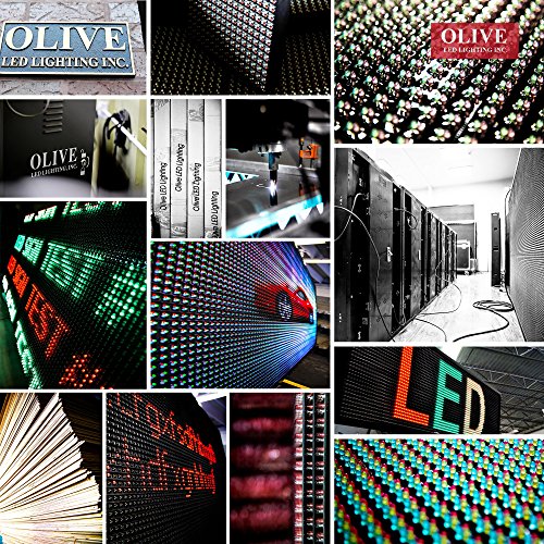 OLIVE LED Sign 3Color, RGY, P26, 19"x85" IR Programmable Scrolling Outdoor Message Display Signs EMC - Industrial Grade Business Ad machine. - Thumbnail 7