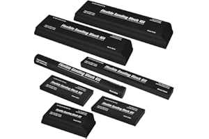 Suapouen Sanding Block Kit 7 PC Automotive Sanding Blocks Flexible EVA Foam Wet or Dry Sanding Blocks Set