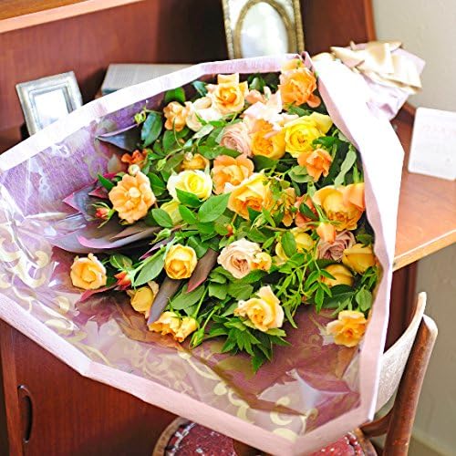 花束 ブーケ 高級バラのオリジナルブーケ Llサイズ アプリコット系 Masqueboutique Com