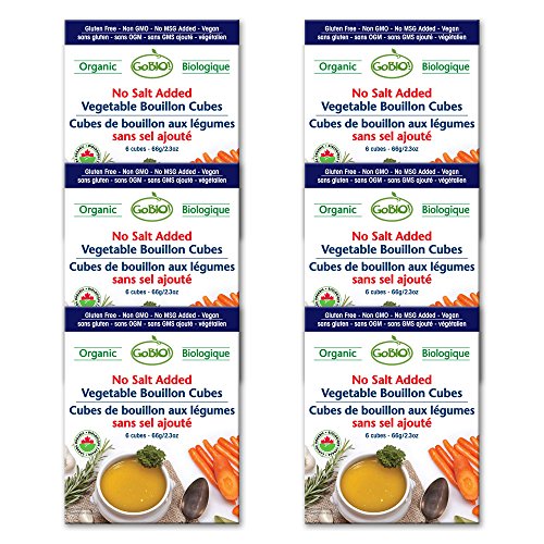 GoBIO! Organic No Salt Added Vegetable Bouillon Cubes 6x6 Cubes Buy