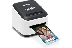 Brother ColAura VC500W Color Photo and Label Printer, White