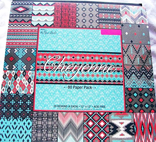 12x12 cheyenne scrapbooking paper pack 80 sheets aztec,…