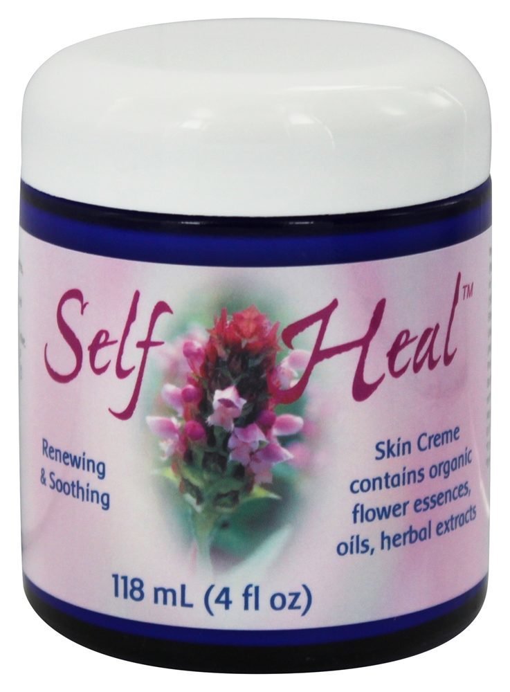 Flower Essence Services Self-Heal Cream Jar, 4 Ounce