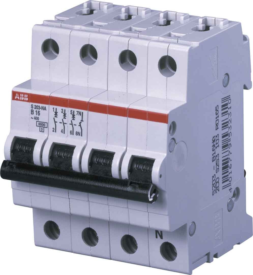 ABB 2CDS253103R0165 Int.aut. S203-B16NA 3P+N 16A B 10KA