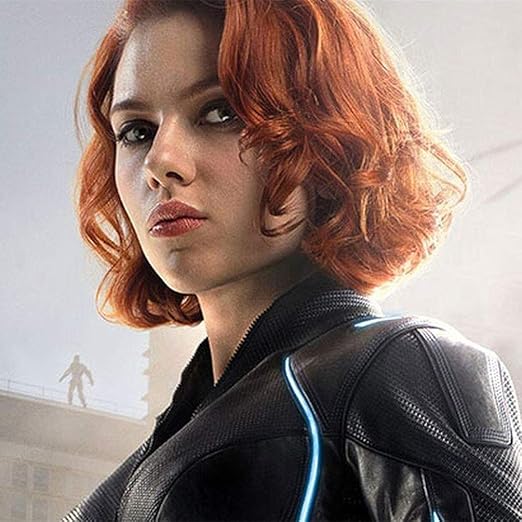 Cosplay Perucke Film The Avengers Natasha Romanoff Schwarze Witwe Perucke Kurze Lockige Wellenformige Synthetische Haar Fur Frauen Hitzebestandige Taglichen Party Karneval Halloween Braun Amazon De Beauty