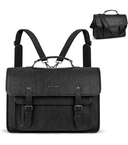ECOSUSI Laptop Backpack for Women, Messenger Satchel Fits 15.6 Inch Laptop