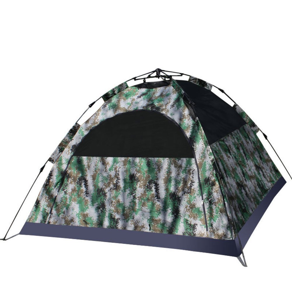 厚手の布 ドームテント 増加 キャンプテント アウトドア 迷彩テント Ty Wj クイック B07cgktv2p A 0x0x145cm 人 3 4 テント ポータブル 二重層 オープン テント本体 スーパーセール期間限定 Anoual Ma