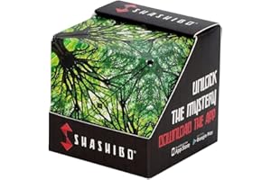 SHASHIBO Shape Shifting Box - Award-Winning, Patented Fidget Cube w/ 36 Rare Earth Magnets - Transforms Into Over 70 Shapes, Download Fun in Motion Toys Mobile App (Original Series - Elements)