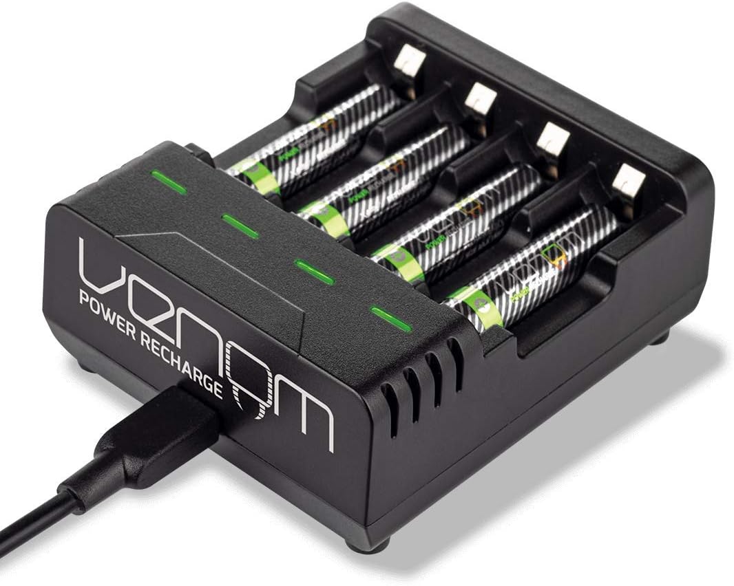 Venom Rechargeable AA Batteries plus Charging Dock - Includes 8 x AA 2100mAh Batteries, Black, Charger plus 8 x AA - Image 4