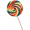 Fancy Dress Accessory Party Prop Multi Colour Fake Jumbo Phoney Clown Lollipop