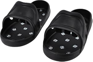 TIKATARER Spiked Shoes for Construction, EVA Rubber Sandals, Safety Footwear with 20mm Long Spikes, Ideal for Flooring, Resin