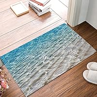 DaringOne Beach Clear Sea Sand Ocean Non-Slip Machine Washable Bathroom Kitchen Decor Rug Mat Welcome Doormat 18x30inch