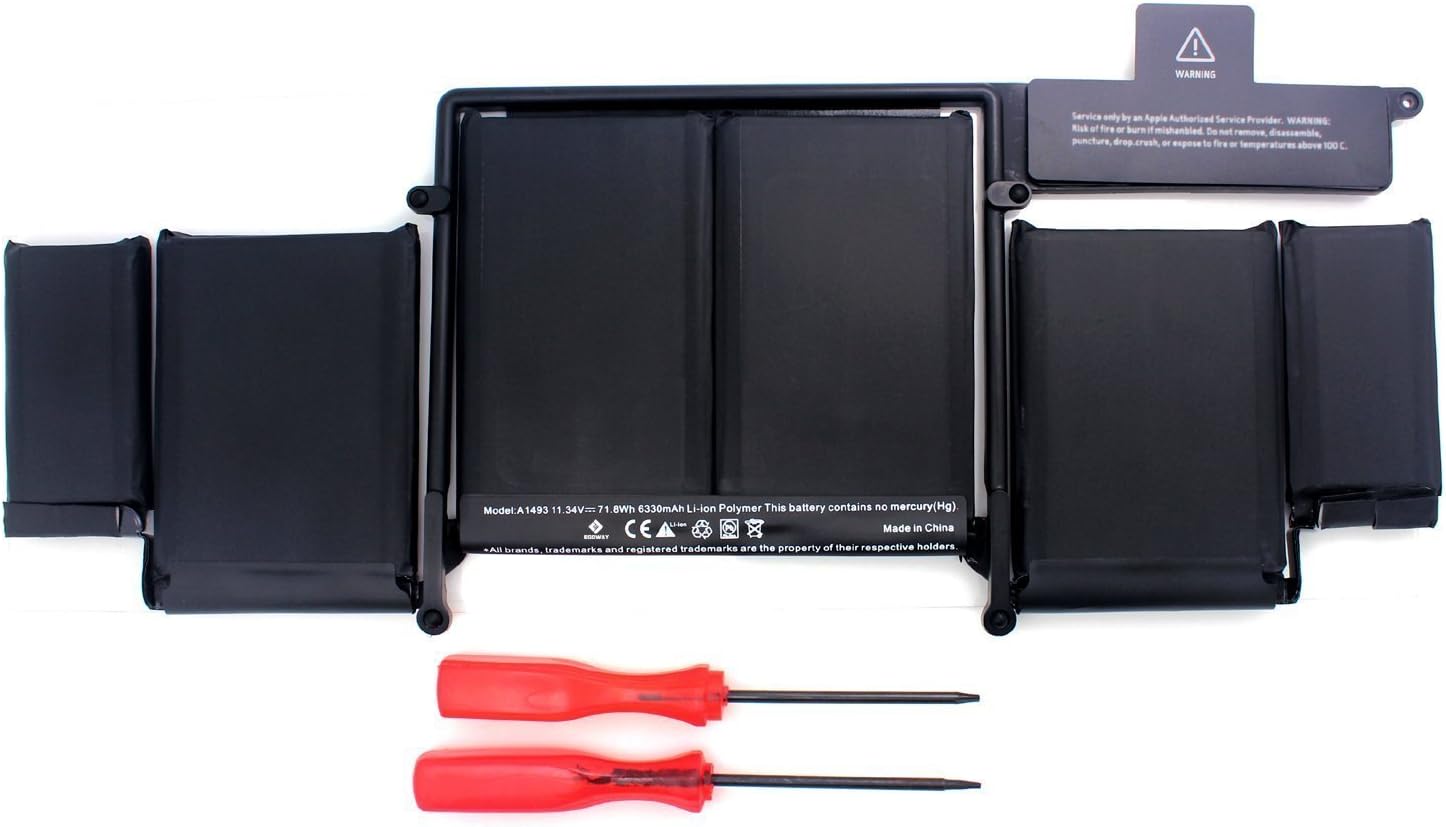 Temark New Laptop Battery for MacBook Pro 13" Retina A1493 A1502 (Only for Late 2013, Mid 2014 Version),fit ME864LL/A ME866LL/A 020-8148