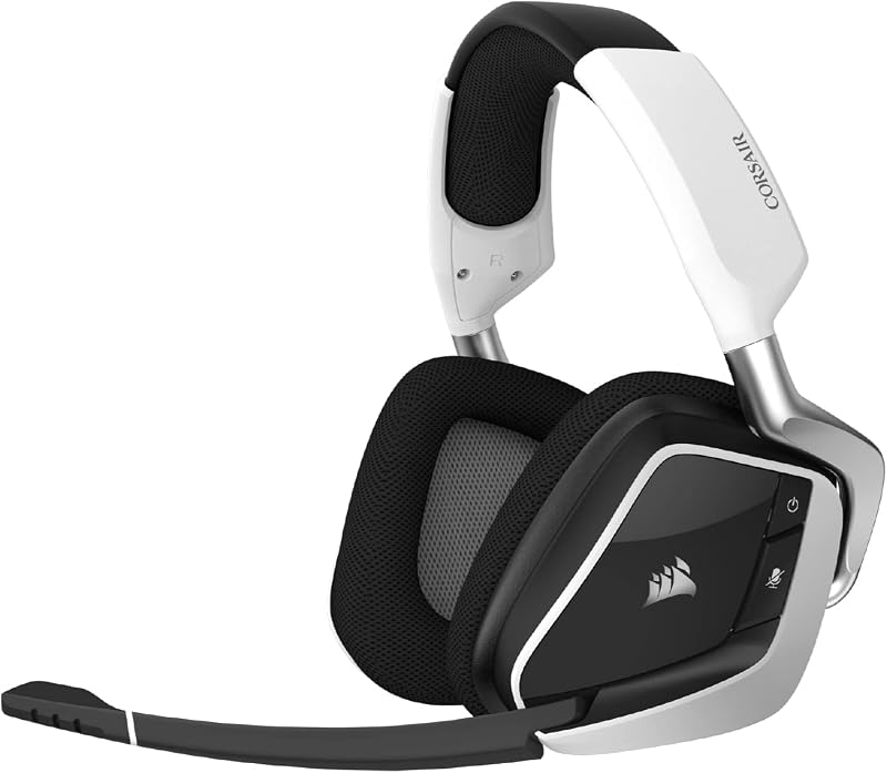 Corsair Void RGB Elite Wireless Premium Gaming Headset White 7.1 Surround