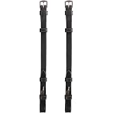 Exion Cheek Pieces for Horse Bridle, Hook Fastening (5/8", 16mm), Matching Stitching, Replacement Cheek Piece | Bridle Accessories | Flat Leather Bridle Cheek Pieces