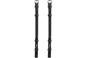 Exion Cheek Pieces for Horse Bridle, Hook Fastening (5/8", 16mm), Matching Stitching, Replacement Cheek Piece | Bridle Access