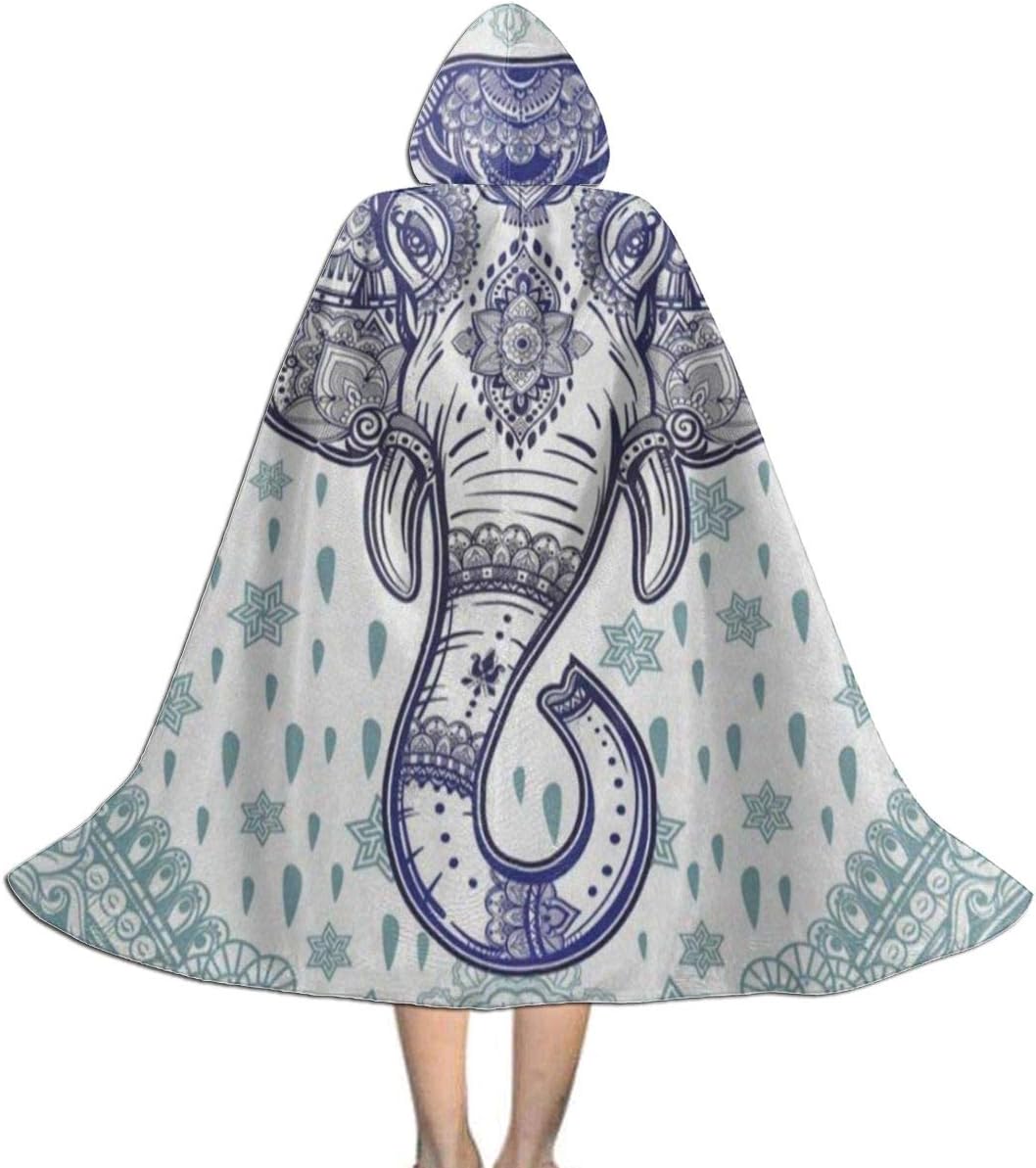 Ernest Congreve Halloween Costumes Clokes with Hoods for Kids Beautiful Bohemian Elephant Paisley Cape