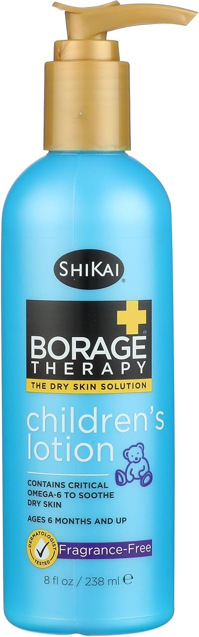 ShiKai Borage Dry Skin Therapy Childrens Lotion 8oz Moisturizing Aloe Vera