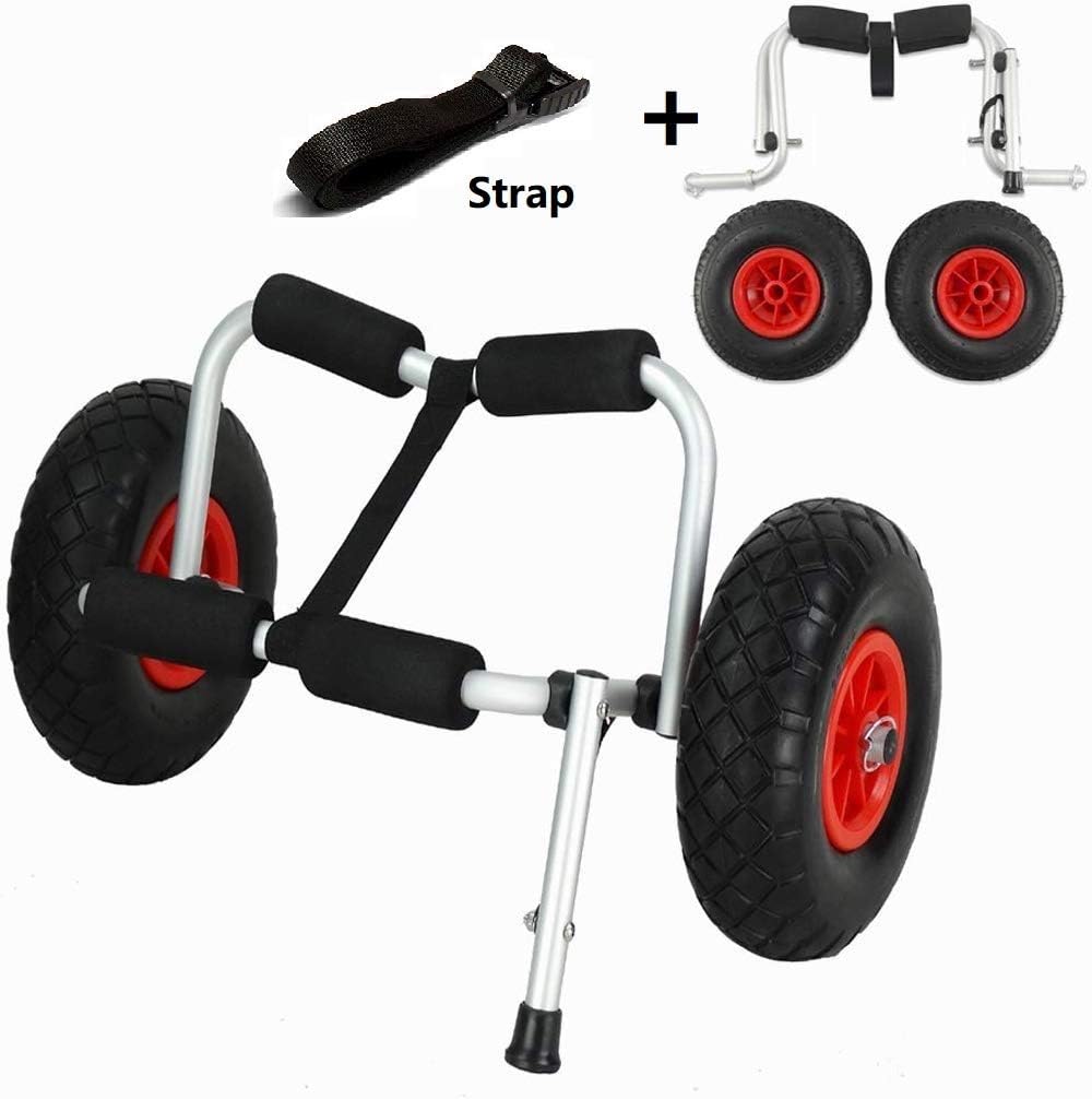 Wistar Canoe Cart Boat Kayak Canoe Carrier Dolly Trailer Tote Trolley Transport Cart Wheel, Capacity 220 Pound