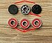 Sunnytech EDC Tri-Spinner Fidget Plastic Hand Spinner DIY Puzzels for ADHD Autism Boredom HS01- BLACK