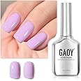 GAOY Pastel Gel Nail Polish, 16ml Soak Off UV Light Cure Gel Polish for Spring Summer Soft Candy Nail Art DIY, Macaron 1648 Light Purple